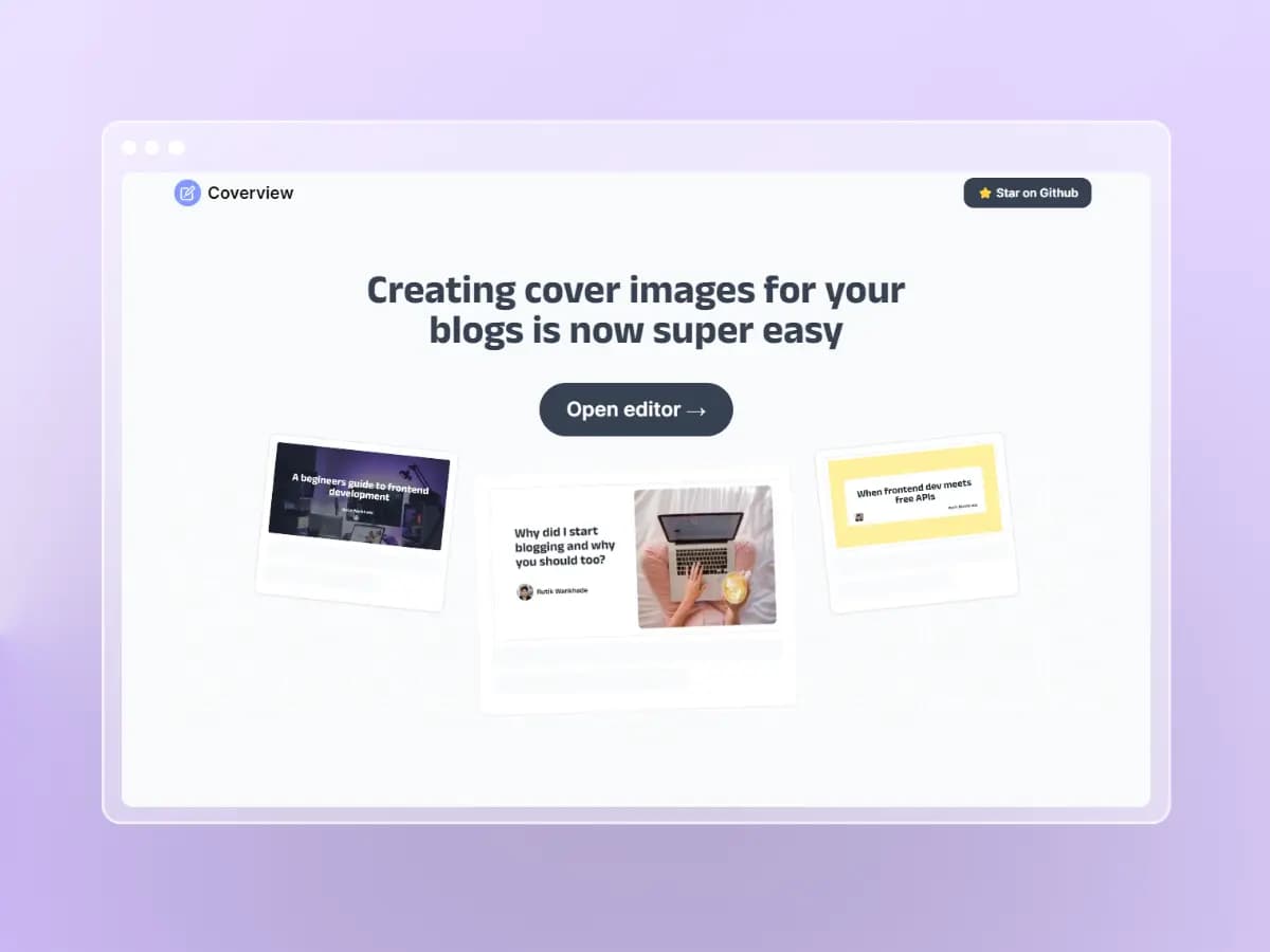 coverview app